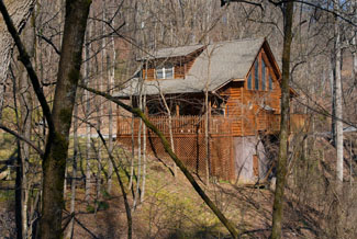 Pigeon Forge One Bedroom Cabin with Private Lake Access for Fishing and Relaxation